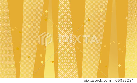 Beautiful gold leaf Japanese pattern background Beautiful gold leaf Japanese pattern background 66855284