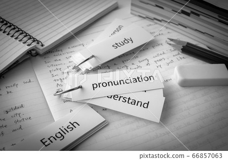 Memorize English words with word cards Study English 66857063