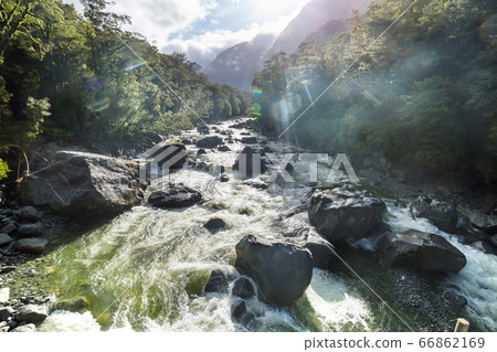 New Zealand river New Zealand river 66862169