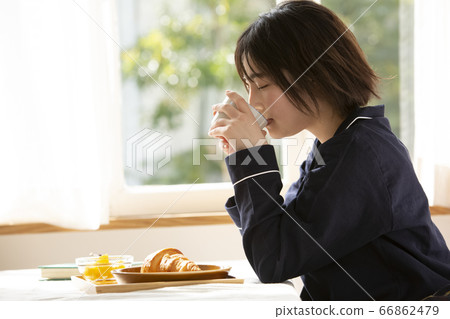 A woman living alone A woman living alone 66862479