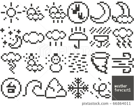 Weather forecast material illustration-1 Weather forecast material illustration-1 66864011