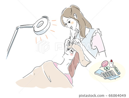 睫毛延長治療場景 66864049