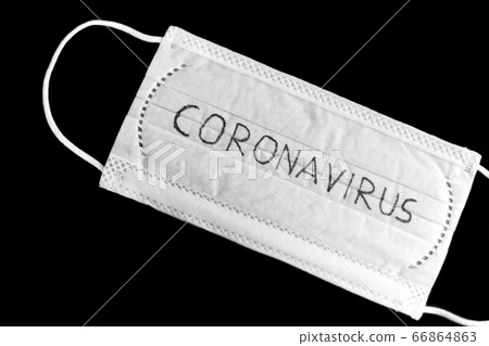 face protective medical mask with coronavirus face protective medical mask with coronavirus 66864863