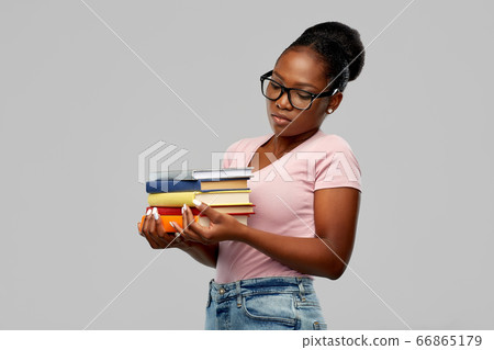 african american woman with books african american woman with books 66865179