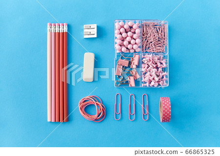 pencils, pins, clips, eraser, sharpener and rubber pencils, pins, clips, eraser, sharpener and rubber 66865325