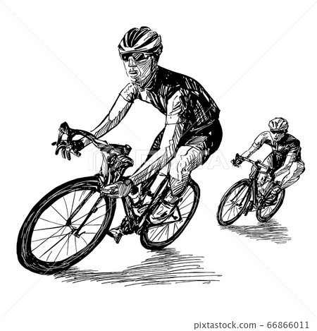 Drawing of the bicycle competition  Drawing of the bicycle competition  66866011