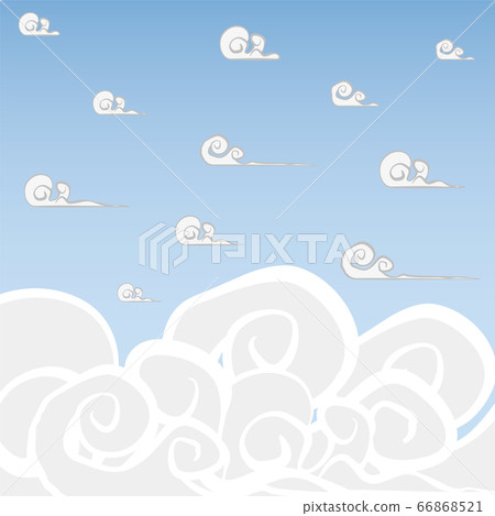Blue sky and clouds - Stock Illustration [66868521] - PIXTA