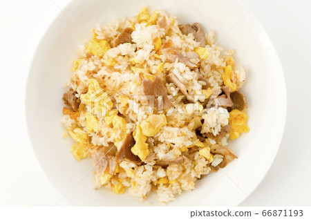 耐力豬肉和雞蛋炒飯 66871193