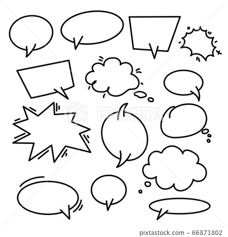 Set of hand drawn infographic elements on white 66871802