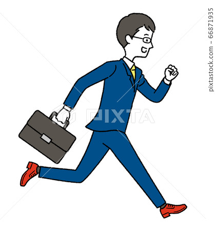 Running businessman Running businessman 66871935