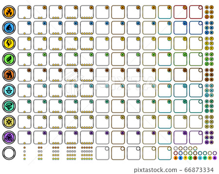 遊戲/圖標/屬性/框架/金屬/ D02 /白色背景 66873334
