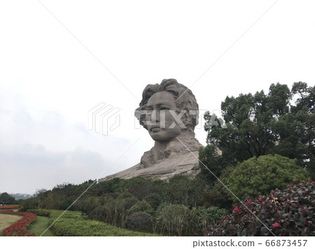 Mao Zedong youth art sculpture in Changsha city, Hunan province, China. Mao Zedong youth art sculpture in Changsha city, Hunan province, China. 66873457