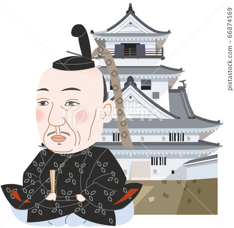 Kochi Castle and Kazutoyo Yamauchi 66874569