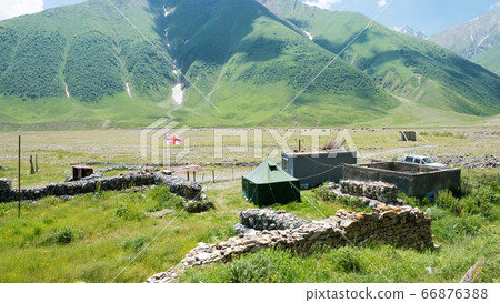 Georgia Military Checkpoint near Zakagoli Fortress Georgia (Georgia) Kazbegi 66876388