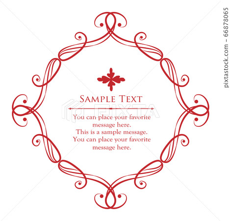 A decorative design set inspired by Christmas. Frame design with a snowflake motif A decorative design set inspired by Christmas. Frame design with a snowflake motif 66878065