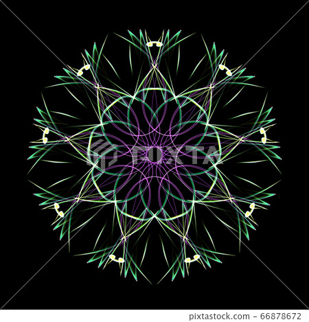 Beautiful nine-sided 20200626_006 - Stock Illustration [66878672] - PIXTA