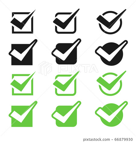Check box icon set - Stock Illustration [66879930] - PIXTA
