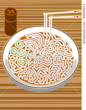 Wakame udon maze Japanese food Wakame udon maze Japanese food 66880015