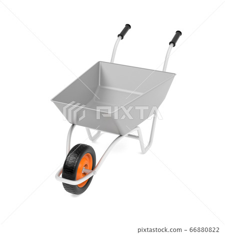 Garden barrow. 3d rendering illustration 66880822