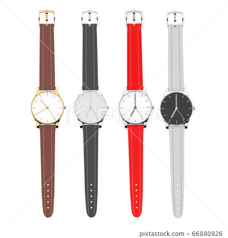 Watch set. 3d rendering illustration isolated Watch set. 3d rendering illustration isolated 66880926
