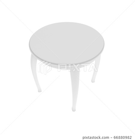 White round table. 3d rendering illustration White round table. 3d rendering illustration 66880982