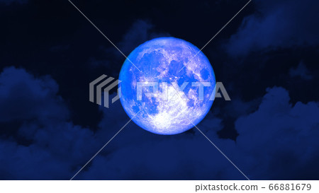 Super strawberry blue moon and night red sky Super strawberry blue moon and night red sky 66881679