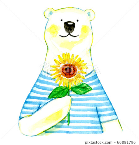 White bear sunflower T-shirt White bear sunflower T-shirt 66881796
