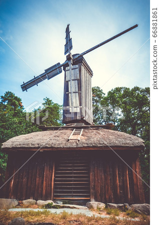 Old traditional Windmill in Stockholm, Sweden 66881861