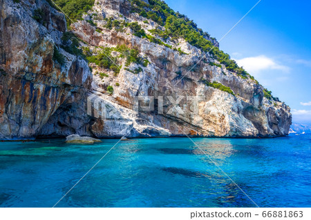 Cala Mariolu beach in Orosei Golf, Sardinia, Italy 66881863