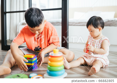Kids playing at home Kids playing at home 66882805