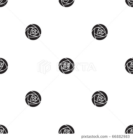 Abstract clean and simple rose pattern, vector Abstract clean and simple rose pattern, vector 66882983