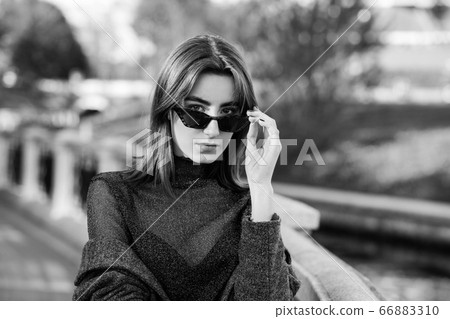 serious young woman serious young woman 66883310