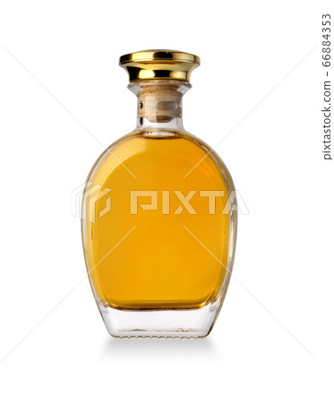 whiskey glass bottle isolated on white whiskey glass bottle isolated on white 66884353