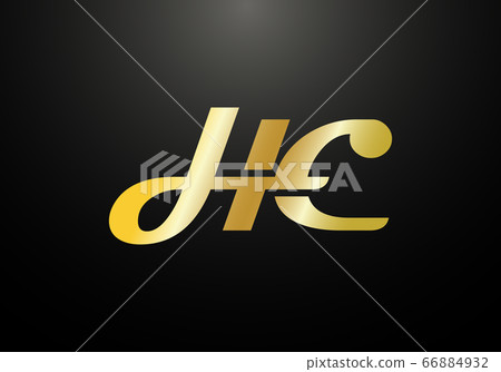 Initial Monogram Letter H C Logo Design Vector Template. HC Letter Logo Design 66884932