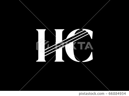 Initial Monogram Letter H C Logo Design Vector Template. HC Letter Logo Design 66884934