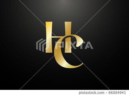 My logo monogram with piece circle ribbon style Vector Image