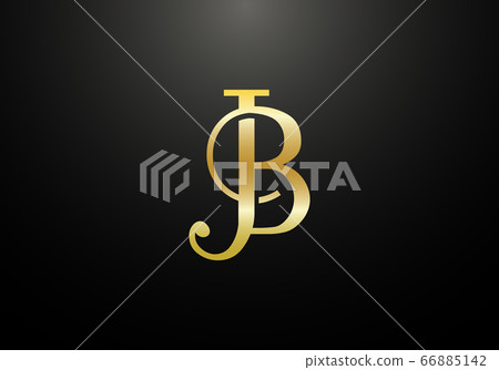 Initial Monogram Letter J B Logo Design Vector Template. JB Letter Logo Design 66885142
