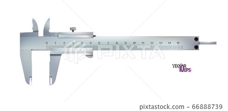Top view Realistic calliper or caliper isolated 66888739