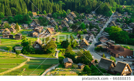 Shirakawa-go in early summer (at dusk) Shirakawa-go in early summer (at dusk) 66888835