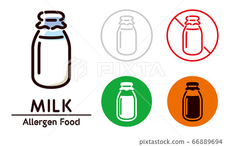 矢量 牛奶 乳製品 66889694