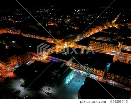 Panoramic view of the city at night Panoramic view of the city at night 66889945