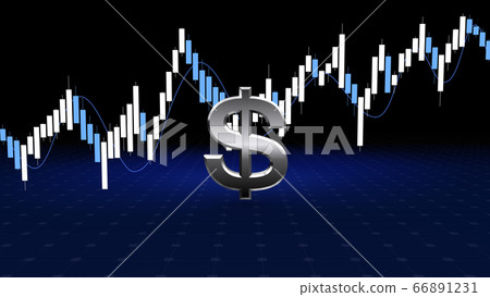 Chart and dollar Chart and dollar 66891231