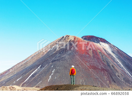 Hike in New Zealand volcano 66892038