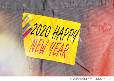 Word writing text 2020 Happy New Year. Business 66894008