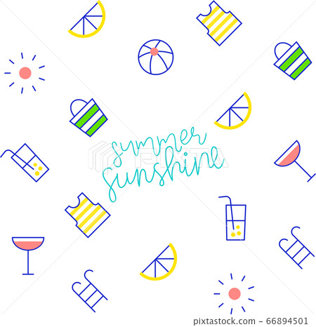夏天圖標集 夏天圖標集 66894501