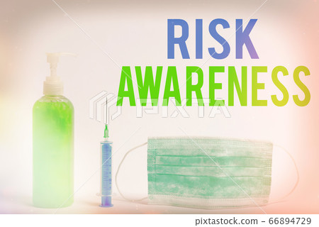 Conceptual hand writing showing Risk Awareness 66894729