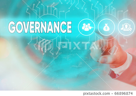 Writing note showing Governance. Business photo 66896874