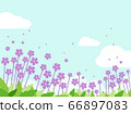 花藍天水彩風格 66897083