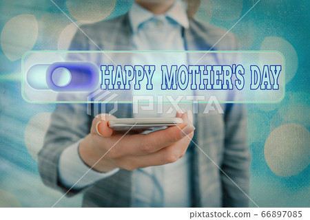 Text sign showing Happy Mothers Day. Conceptual 66897085