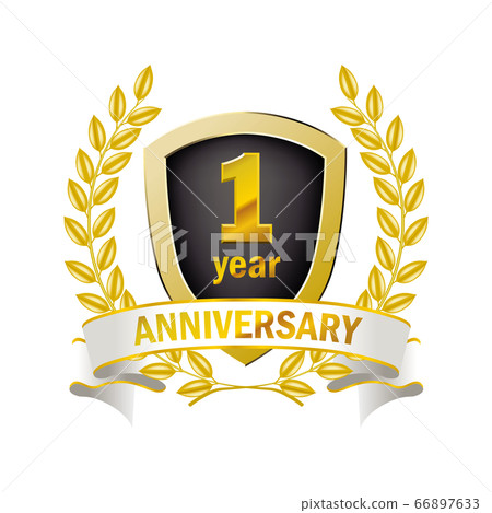 3D Anniversary emblem logo black with a... - Stock Illustration [66897633]  - PIXTA